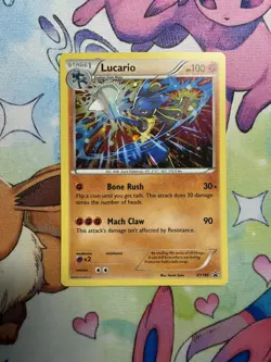 Pokemon TCG Lucario XY140 Holo Rare Black Star Promo Card - Image 1