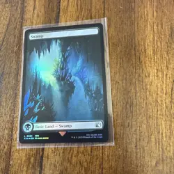 Swamp (0301) Final Fantasy Foil MTG Magic The Gathering MINT PACK FRESH CARD - Image 1