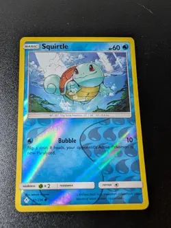 Squirtle 33/214 Common Unbroken Bonds Pokemon Reverse Holo Near Mint - Image 1