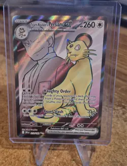 The Pokemon Company Team Rocket's Persian ex 219/182 Ultra Rare Holo EN Full Art - Image 1
