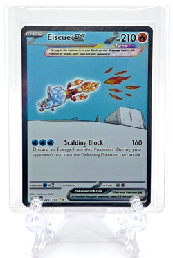 EISCUE EX Pokemon TCG SV03 Obsidian Flames 222/197 SPECIAL ILLUSTRATION RARE - Image 1