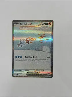 Pokemon TCG Eiscue EX Special Illustration Rare HOLO 222/197 - Obsidian Flames - Image 1