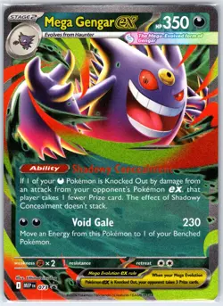Mega Gengar ex 073 Holo Promo ME: Mega Evolution Promo Pokemon Holo Near Mint - Image 1