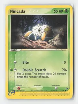 Nincada 67/97 Common Dragon Pokemon Heavily Played - Image 1