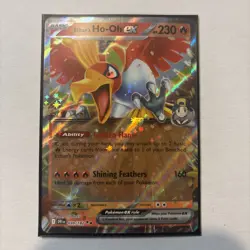 Pokemon TCG: 2025 Ethan's Ho-Oh Ex 039/182-DOUBLE RARE HOLO-Destined Rivals Holo - Image 1