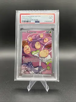 POKEMON SURGING SPARKS EXEGGCUTE 192/191 ILLUSTRATION RARE PSA 9 - Image 1