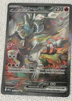 Pokemon TCG White Flare: Reshiram EX Card 166/086 Sir Near Mint Condition - Image 1