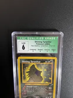 Shining Tyranitar-Pokemon NeoDestiny Unlimited 113/143-CGC 6 Ex/NM-LOW POP (48)! - Image 3