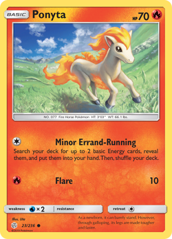 PONYTA 23/236 C COSMIC ECLIPSE POKEMON NM/M - Image 1