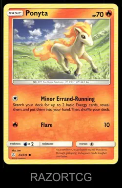 PONYTA 23/236 C COSMIC ECLIPSE POKEMON NM/M - Image 2