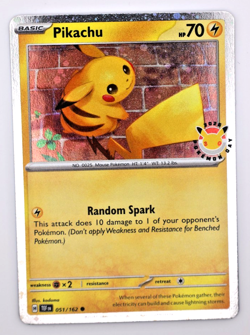 Pikachu 051/162 Pokemon Day 2026 Promo Cosmos Holo Pokemon TCG NM - Image 1