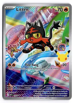 Litten 044 Holo Promo ME: Mega Evolution Promo Pokemon Holo Near Mint - Image 1