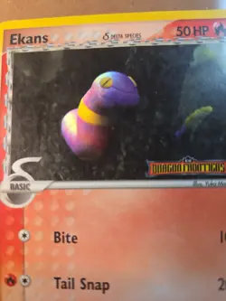 Ekans (Delta Species) Reverse Holo Stamp 47/101 Common -Pokemon Dragon Frontiers - Image 2