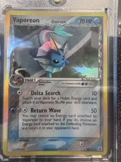 Vaporeon 18/113 Delta Species Holo Rare Pokemon TCG English Near Mint - Image 1
