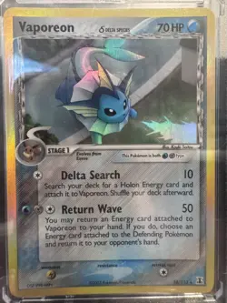 Vaporeon 18/113 Delta Species Holo Rare Pokemon TCG English Near Mint - Image 2