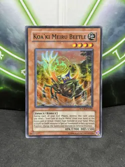 Yugioh Koa'ki Meiru Beetle SOVR-EN000 Super Rare Unlimited NM - Image 1