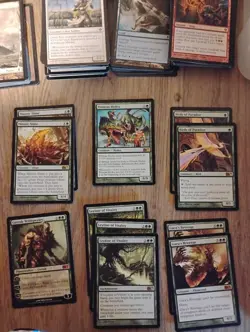 Mtg M11 Mythic And Rare 69 Card Lot Birds Of Paradise X2 And Rootbound Crag X2 - Image 1