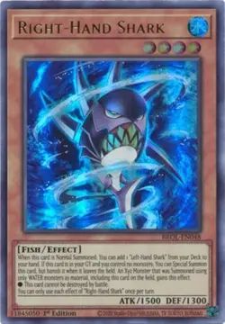 Right-Hand Shark - BROL-EN048 - Ultra Rare - 1st Edition - Lightly Played - Image 1