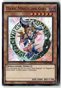 Dark Magician Girl (B) YGLD-ENB03 Yugi's Legendary Decks Yu-Gi-Oh Unlimited MP - Image 1