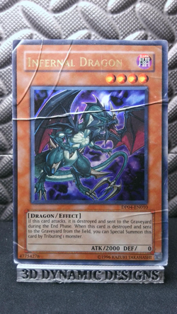 | Yugioh Infernal Dragon DP04-EN010 Ultra Duelist Pack Zane Truesdale DMG 🔥 | - Image 1