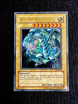 🔥 YUGIOH • BLUE-EYES WHITE DRAGON • JMP-001 • ULTRA RARE • UNLIMITED • LP 🔥 - Image 1