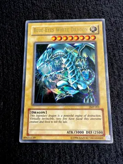 🔥 YUGIOH • BLUE-EYES WHITE DRAGON • JMP-001 • ULTRA RARE • UNLIMITED • LP 🔥 - Image 2