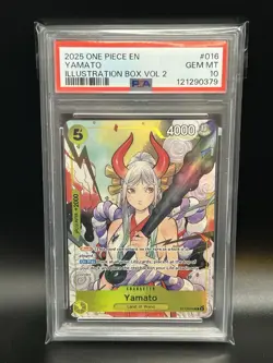 2025 Yamato Illustration Box Vol. 2 #016 ST13-016 One Piece EN Foil PSA 10 - Image 1