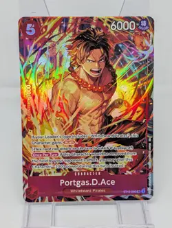 One Piece Illustration Box Vol. 5 Promo Portgas D. Ace ST15-005 SR English NM - Image 1