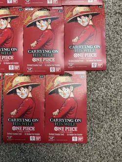 Lot of 15 One Piece OP-13 Carrying On His Will Sleeved Booster Packs Sealed New - Image 2