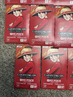 Lot of 15 One Piece OP-13 Carrying On His Will Sleeved Booster Packs Sealed New - Image 3