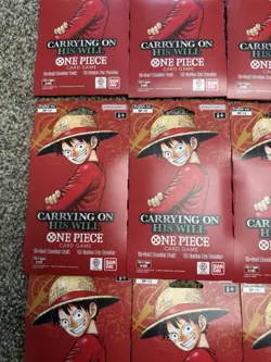 Lot of 15 One Piece OP-13 Carrying On His Will Sleeved Booster Packs Sealed New - Image 4