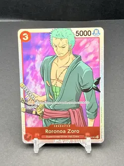 Roronoa Zoro OP01-025 - One Piece TCG - SR Near-Mint Super Rare Foil English - Image 3