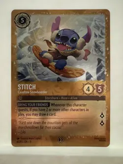 Disney Lorcana Stitch - Carefree Snowboarder Promo 42/P3 EN Foil - Image 1