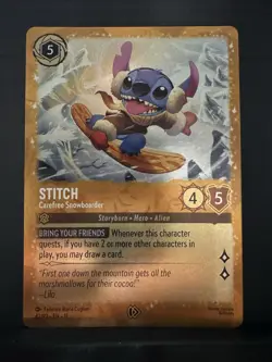 Disney Lorcana Stitch - Carefree Snowboarder Promo 42/P3 EN Foil - Image 3