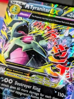 Pokemon TCG Mega M Tyranitar EX Ultra Rare Holo Card Ancient Origins 43/98 NM - Image 2