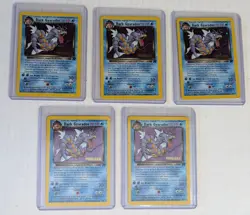Vintage Lot 5 Pokemon TCG Dark Gyarados Prerelease Holo Card 8/82 - Image 1