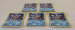 Vintage Lot 5 Pokemon TCG Dark Gyarados Prerelease Holo Card 8/82 - Image 3
