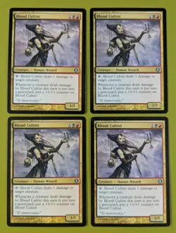 Blood Cultist x4 Shards of Alara 4x Playset Magic the Gathering MTG - Image 1