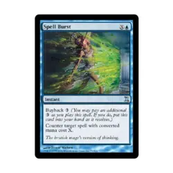 WOTC MtG Time Spiral Spell Burst (U) (Foil) EX - Image 1
