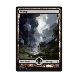 WOTC MTG Battle for Zendikar Swamp #264 (Expanded Border) (C) (Foil) NM - Image 1