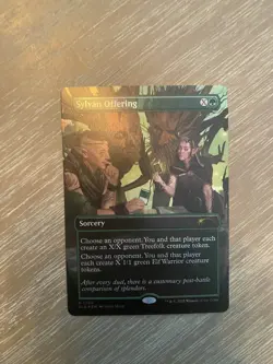 🔮 MTG: Sylvan Offering Secret Lair Drop Foil - Ships Immediately - Image 1