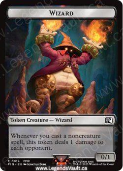MTG Final Fantasy Bird Token (0016) Wizard Token (0014) - Image 2