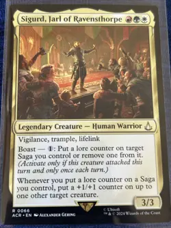 Sigurd, Jarl of Ravensthorpe Universes Beyond Assassin's Creed Regular Magic MTG - Image 1