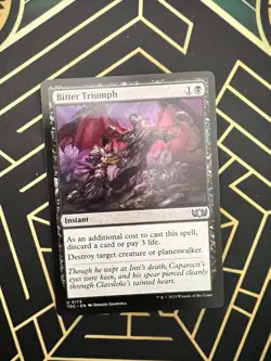 Bitter Triumph NM MTG Commander: Tarkir: Dragonstorm Regular - Image 1