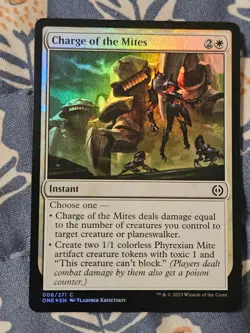 Charge of the Mites FOIL Phyrexia All Will Be One MTG Magic - Image 2