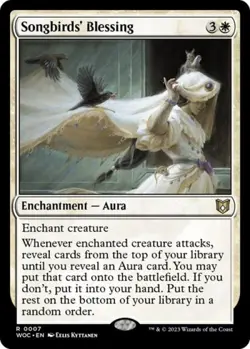 MTG English Songbirds' Blessing NM Normal Commander: Wilds of Eldraine - Image 1