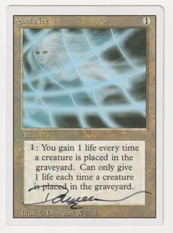 Signed Soul Net HP Revised Edition Artist Dameon Willich 1994 MTG Magic Vintage! - Image 1