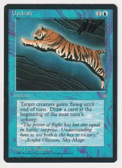 Signed Updraft MP Ice Age Artist Lawrence Allen Williams 1995 MTG Magic Vintage! - Image 1