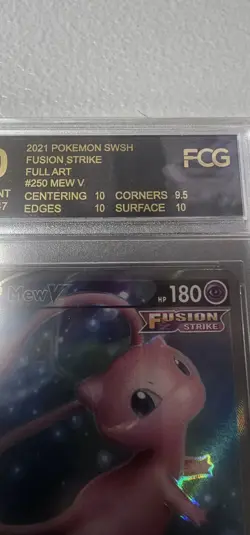2021 Pokemon Sword and Shield Fusion Strike Mew V #250 FCG 10 - Image 2