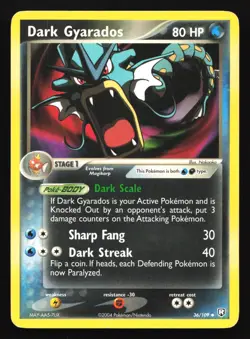Pokemon Dark Gyarados 36/109 EX Team Rocket Returns Regular Rare HP - Image 1
